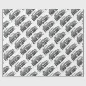 Vintage Car Geschenkpapier (Flach)