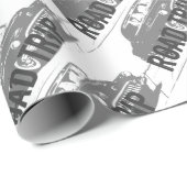 Vintage Car Geschenkpapier (Rolleneckpunkt)