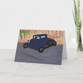 Vintage Car Greycard Karte