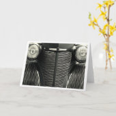 Vintage Car Grill Karte (Gelbe Blume)