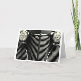Vintage Car Grill Karte