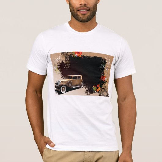 Vintage Car Grunge Mens T - Shirt (Vorderseite)