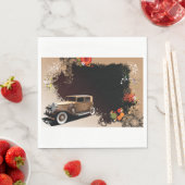 Vintage Car Grunge Papier Napkins Serviette (Beispiel)
