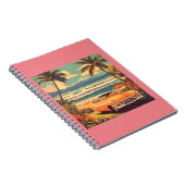 Vintage Car Hawaiian Travel Honolulu Mittelpazifik Notizblock (Rechte Seite)