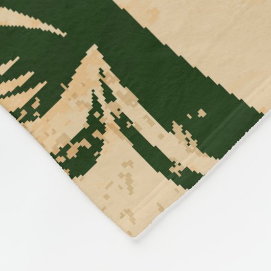 Vintage Car Illustration Hintergrundmuster Fleecedecke (Ecke)