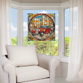 Vintage Car Imitats festgehalten Glas Fensteraufkleber