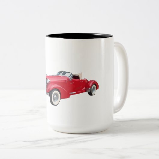 Vintage Car Kaffee Tasse (VorderseiteRechts)