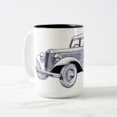 Vintage Car Kaffee Tasse (Vorderseite Links)