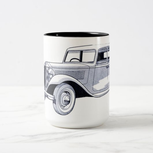 Vintage Car Kaffee Tasse (Mittel)