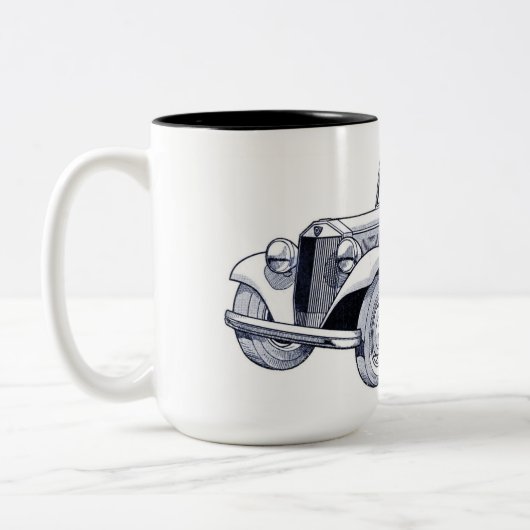 Vintage Car Kaffee Tasse (Links)