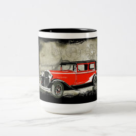 Vintage Car Kaffee Tasse