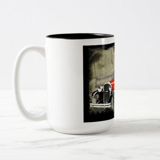 Vintage Car Kaffee Tasse (Links)