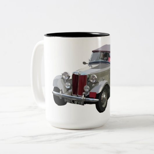 Vintage Car Kaffee Tasse (Vorderseite Links)