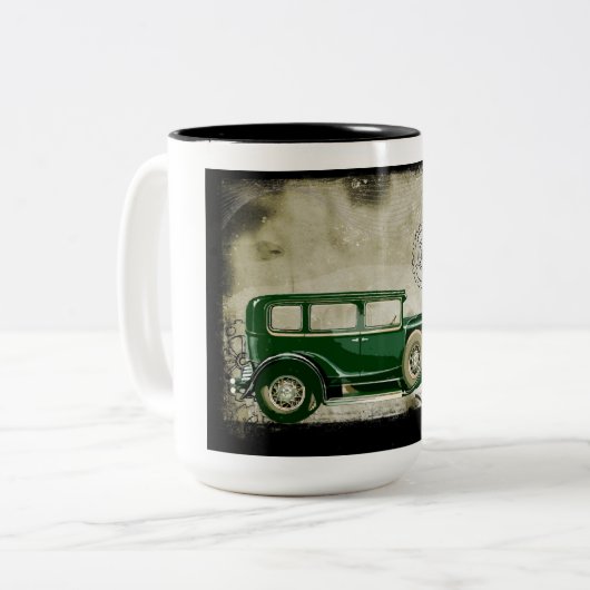 Vintage Car Kaffee Tasse (Vorderseite Links)