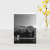 Vintage Car Karte (Gelbe Blume)