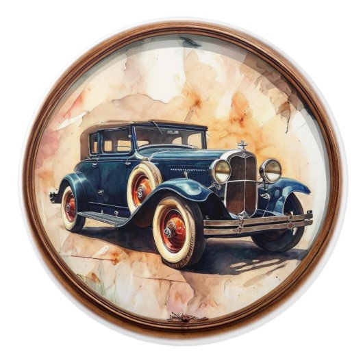 Vintage Car Keramikknauf (Vorderseite)