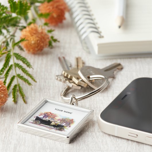 Vintage Car kundenspezifische Schlüsselkette Schlüsselanhänger (Seite)