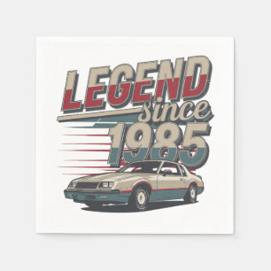 Vintage Car Legend - 1985 Geburtstagsgeschenk Serviette