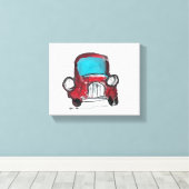Vintage Car Leinwanddruck (Insitu (Holzboden))
