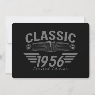 Vintage Car Lover 1956 Made in 1956 70th Birthday  Einladung