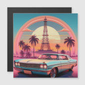 VINTAGE CAR MAGNETKARTE (Vorne/Hinten)