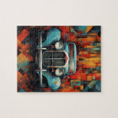 Vintage Car Malerei Abstrakte Kunst Puzzle (Horizontal)