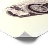 Vintage Car: MG TC Poster (Ecke)