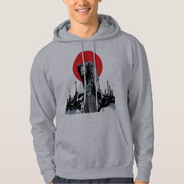Vintage Car mit roter Sonne Hoodie
