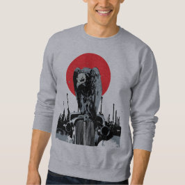 Vintage Car mit roter Sonne Sweatshirt
