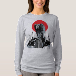 Vintage Car mit roter Sonne T-Shirt