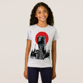 Vintage Car mit roter Sonne T-Shirt (Vorne ganz)