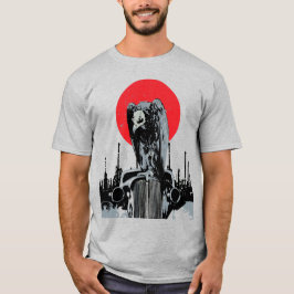 Vintage Car mit roter Sonne T-Shirt