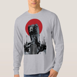 Vintage Car mit roter Sonne T-Shirt