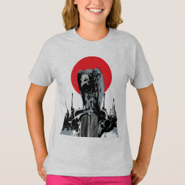 Vintage Car mit roter Sonne T-Shirt