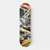 Vintage Car Mosaik Skateboard (Vorne)