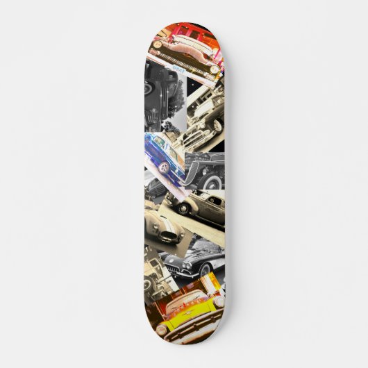 Vintage Car Mosaik Skateboard (Vorne)