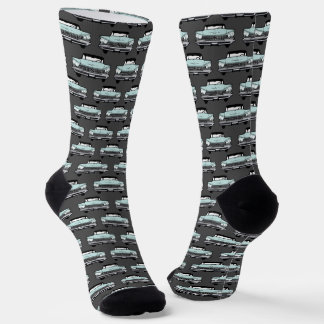 Vintage Car Muster Socken