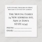 Vintage Car Neue Adresskarte Begleitkarte (Rückseite)