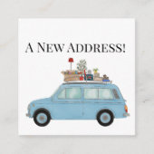 Vintage Car Neue Adresskarte Begleitkarte (Vorderseite)