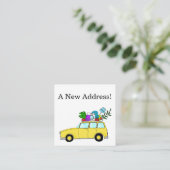 Vintage Car Neue Adresskarte Begleitkarte (Stehend Vorderseite)