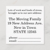 Vintage Car Neue Adresskarte Begleitkarte (Rückseite)