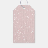 Vintage Car Pink Weihnachten Geschenkanhänger (Rückseite)