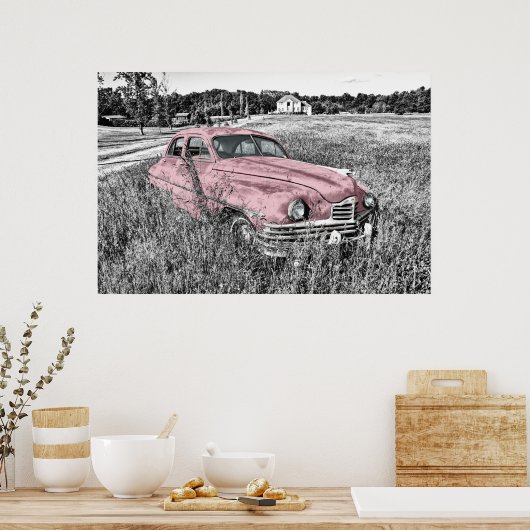 Vintage Car Poster (Küche)