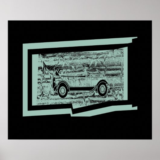 Vintage Car Posters Poster (Vorne)