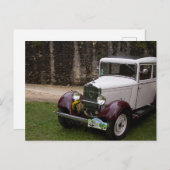 Vintage Car Postkarte (Vorne/Hinten)