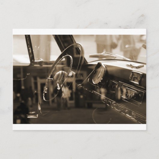 Vintage Car Postkarte (Vorderseite)