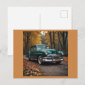Vintage Car Postkarte (Vorne/Hinten)