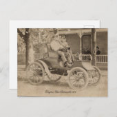Vintage Car Postkarte (Vorne/Hinten)