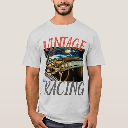 Vintage Car Racing #8 T-Shirt (Vorderseite)