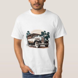 Vintage Car - Retro Auto Elegante T - Shirt